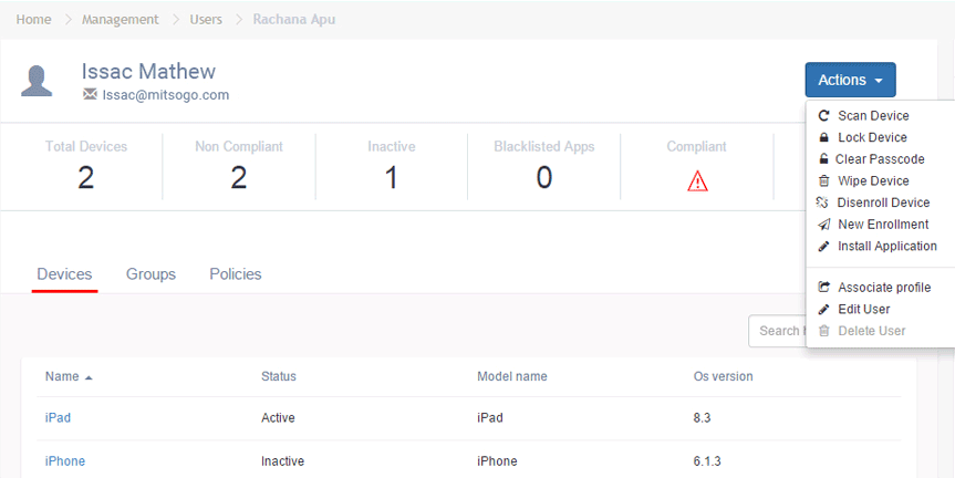user mobility management