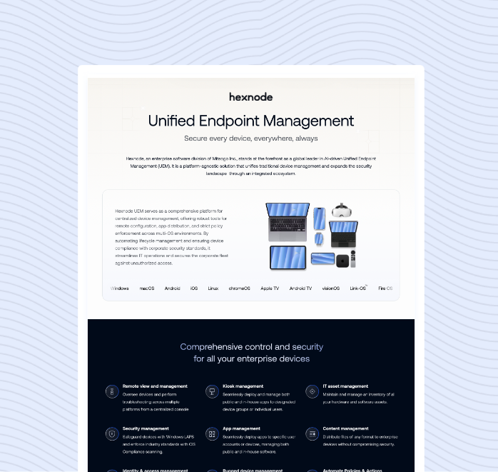 Hexnode_UEM-Capability-statement