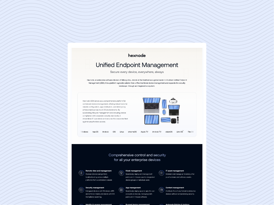 Hexnode_UEM-Capability-statement