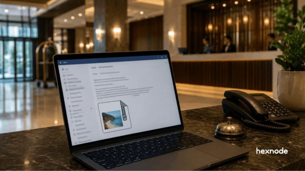 Node.js Implant Phishing Campaign Targets Hotels with Photo ZIP File