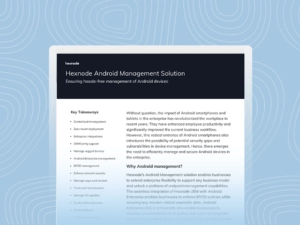 Android Enterprise Management Solution