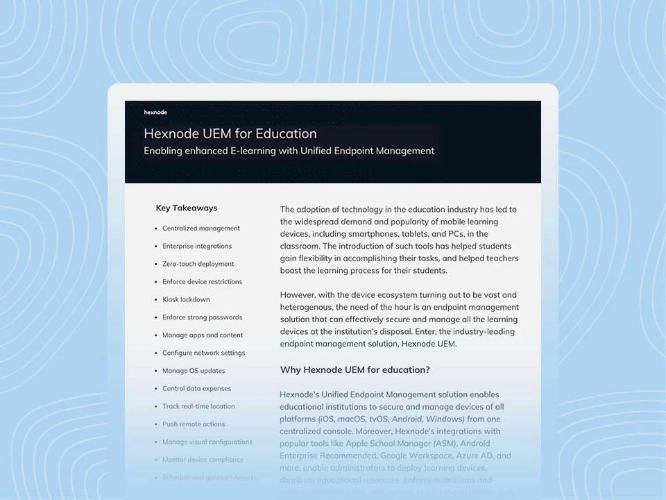 hexnode-uem-for-education
